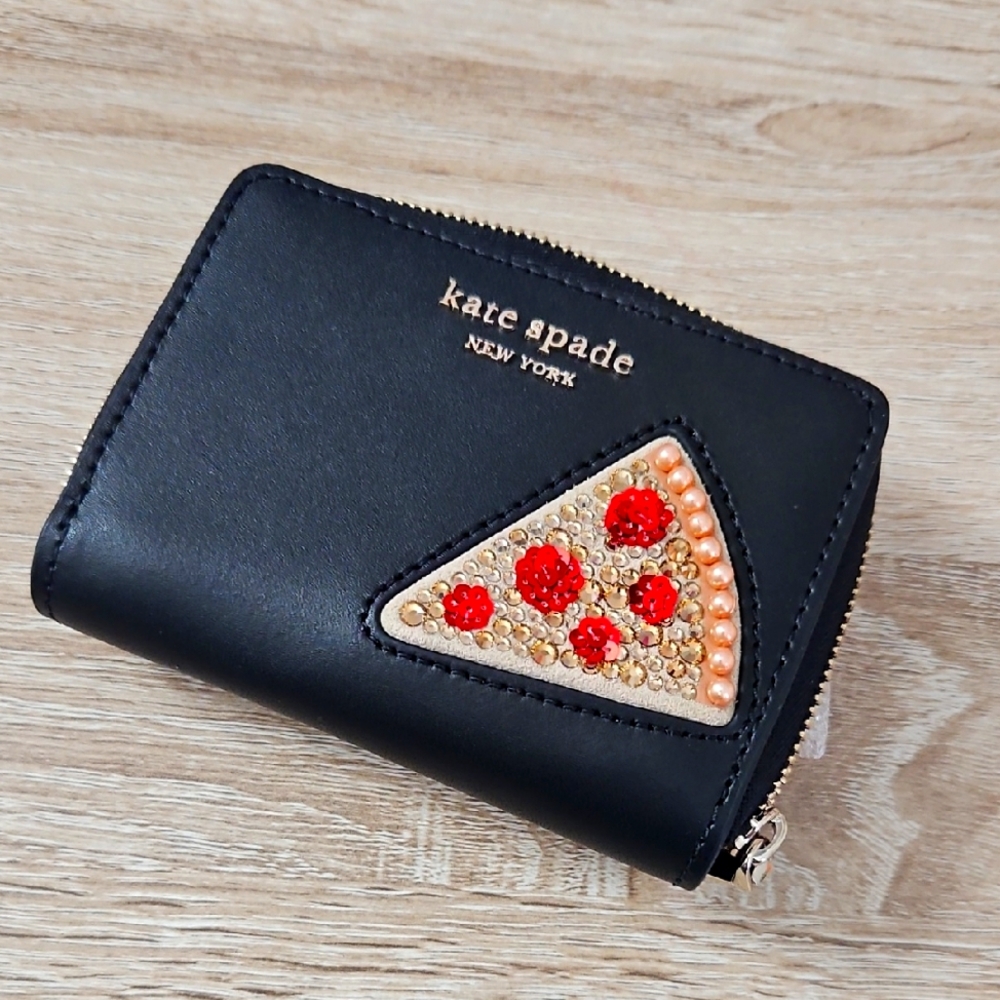 Kate Spade Black Pizza Wallet